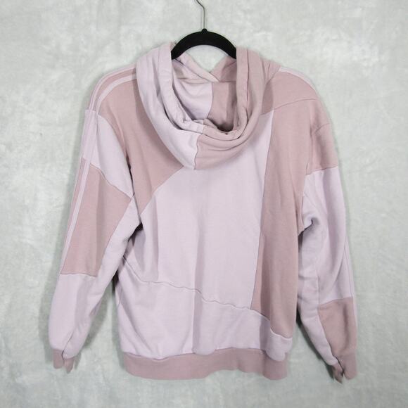 Adidas Hoodie Womens Small Purple Pink Patchwork Danielle Cathari Trefoil FW2765 - Picture 11 of 12